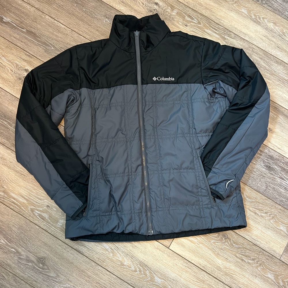 Columbia Sportswear Men's Black and Grey Jacket Size M